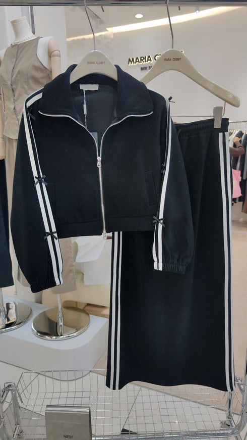 Winter Crop Jacket With Long Skirts